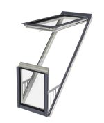 PVC balkona logi  Fakro Galeria FGU-V P50 78x255cm